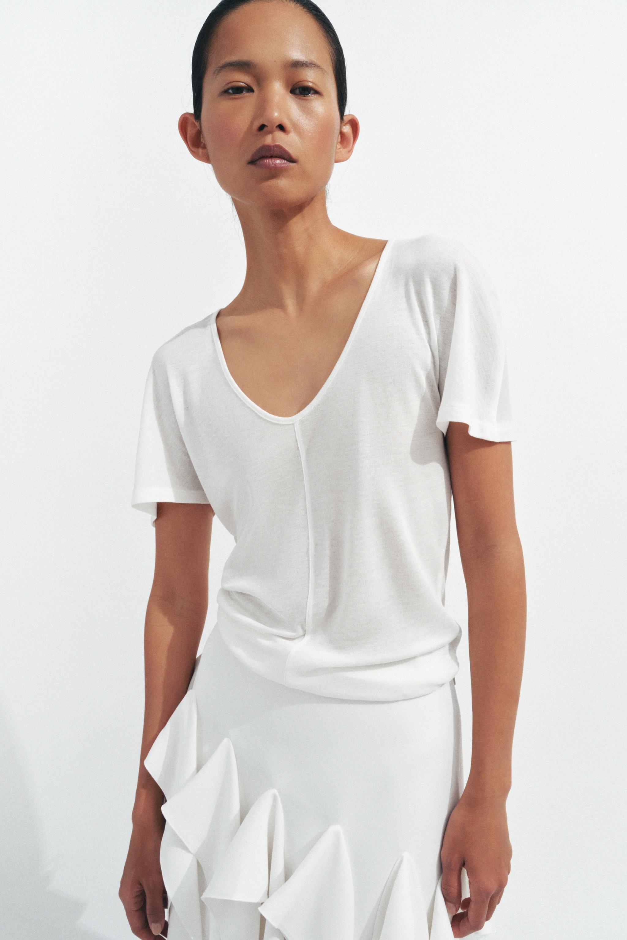 ZW COLLECTION ASYMMETRIC RUFFLED SKIRT